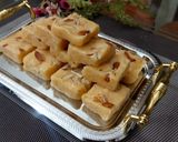A picture of step 7 of Coconut Burfi.