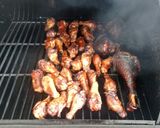 A picture of step 12 of Applewood Smoked wings and turkey legs.