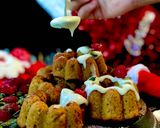 A picture of step 3 of Whole wheat pumpkin Ginger Bundt cakes.