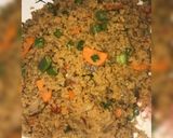A picture of step 2 of Couscous and vegies jollof.