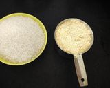 A picture of step 1 of Classic Style Mysore Pak.