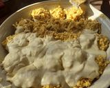 Foto del paso 9 de la receta Huevos rellenos de carne picada gratinados al horno