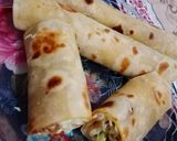 A picture of step 11 of Chicken tikka mayyo roll(homemade paratha) 😍.