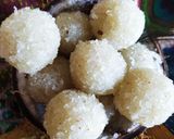 A picture of step 5 of Coconut laddu.