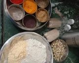 A picture of step 1 of Sprouts Dhokli.