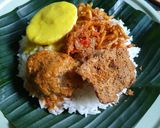 Foto langkah ke 6 dari resep Nase' Jhejhen Madureh / Nasi Jajan Madura.