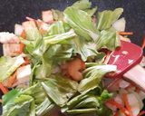 A picture of step 5 of Tofu Shrimp Bokchoy Stir Fry in Ginger Sauce.