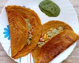 A picture of step 4 of Chickpea flour cheela.