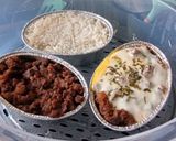 Foto langkah ke 4 dari resep Nasi Kukus Sambal Goreng Hati.