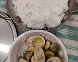 A picture of step 1 of Egg Biryani.