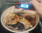 A picture of step 3 of Balsamic Glazed Brined Pork Chops.