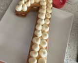 Foto del paso 5 de la receta: Tarta de números con fruta