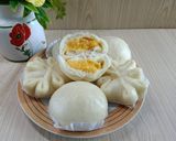 Foto langkah ke 9 dari resep Bakpao Custard Tanpa Mixer.