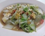 Foto langkah ke 4 dari resep Sawi putih cah telur.