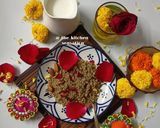 A picture of step 1 of Thandai.