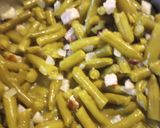A picture of step 3 of Ham and Green Beans.