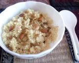A picture of step 3 of Bengali misti pulao.