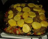 Foto del paso 15 de la receta: Bifes con arroz, papas y cebolla