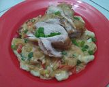 Foto langkah ke 5 dari resep Gnocchi with Chicken and Milky sauce.