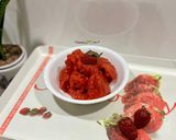 عکس مرحله 3 از دستور سوربه (بستنی یخی) توت فرنگی🍓 strawberry sorbet