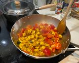 A picture of step 3 of Chilli paneer.
