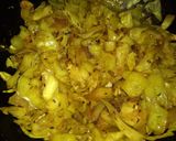 A picture of step 6 of Punjabi Cabbage Masala.