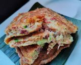 Foto langkah ke 4 dari resep Telur Dadar Kornet.