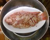 Hình bước làm 4 của món CÁ DIÊU HỒNG HẤP MUỐI ỚT