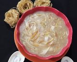 A picture of step 8 of Chicken Fettuccine Soup.