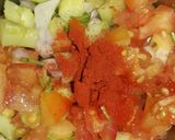 A picture of step 9 of Chana Salsa Chaat.