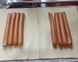 Hamis hot dog leveles tésztában recept fázis 3 fotója