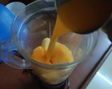 A picture of step 2 of Orange & Muskmelon blossom.