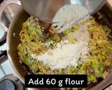 A picture of step 8 of Chicken, leek and thyme pie.
