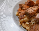 Foto del paso 8 de la receta: Huevos revueltos con salmón marinado a la plancha