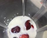 A picture of step 2 of Strawberry Milk Shake.