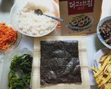 Foto langkah ke 5 dari resep Gimbap (seaweed rice roll).
