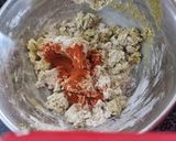 A picture of step 2 of Hidden veg and grains paratha.