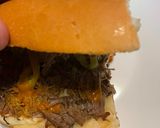 A picture of step 3 of Philly Cheesesteak Style French Dips.