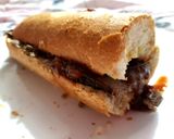 A picture of step 6 of My Garlic Roast Beef Baguette.😘.