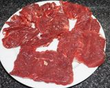 Foto del paso 1 de la receta: Churrasco de lomo sobre tostadas de pan ciabatta con pimientos y cebolla