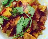 A picture of step 1 of Masaledar Aloo Shimla Mirch.