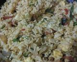 A picture of step 4 of Egg tawa pulav.