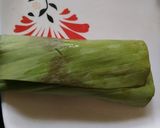A picture of step 6 of Green paneer parcel.