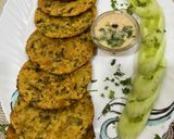 A picture of step 7 of Crispy Masala Puri with Vegetable Methi.