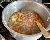 A picture of step 5 of Shepherd’s Pie Soup:.