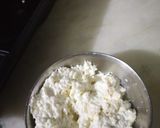 A picture of step 1 of Chhena Madak.