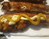 Foto del paso 3 de la receta: Banderillas de queso y salchichas.. corn dogs