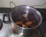 A picture of step 2 of Amadumbe with coriander mushroom sauce.