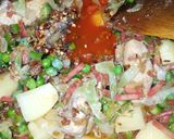 A picture of step 12 of Chinese Pulao.