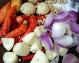 Foto langkah ke 2 dari resep Sayur Lodeh Terong, Buncis, dan Daun Pepaya Tanpa Santan.